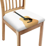 Acoustic Guitar Print Chair Cushion Cover