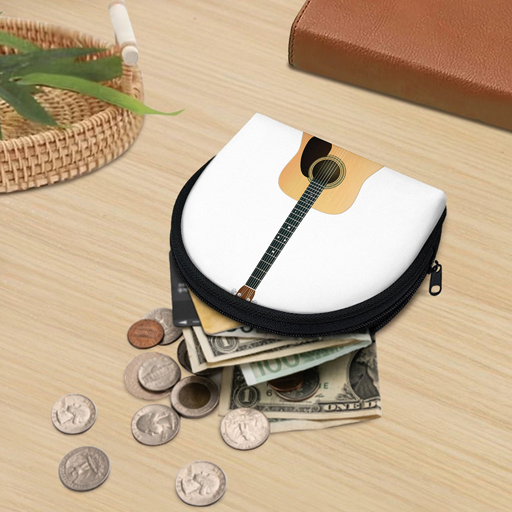 Acoustic Guitar Print Coin Purse