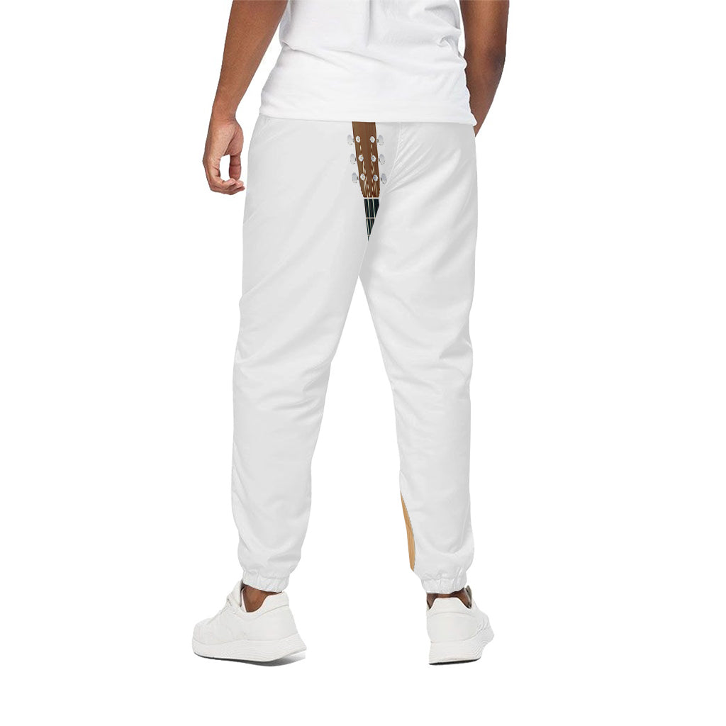 Acoustic Guitar Print Cotton Pants