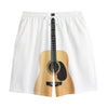 Acoustic Guitar Print Cotton Shorts