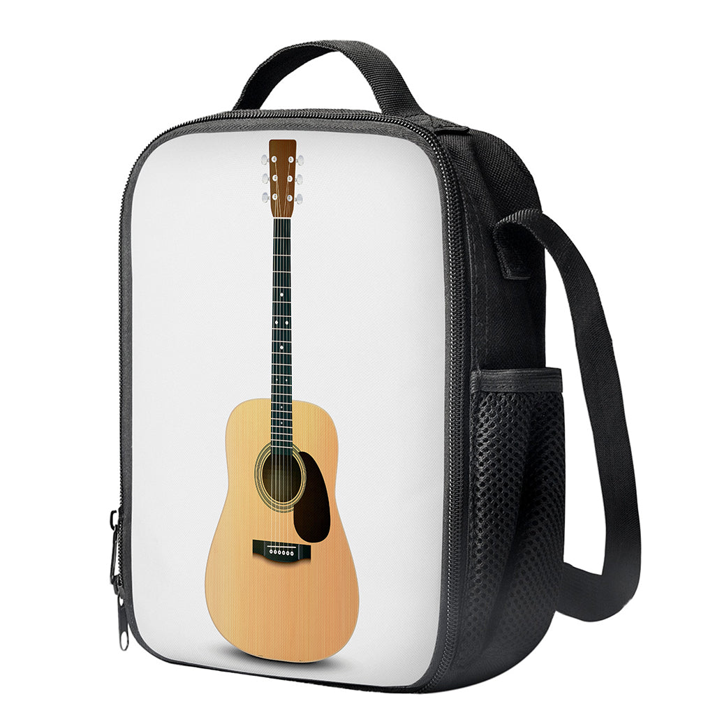 Acoustic Guitar Print Crossbody Lunch Bag
