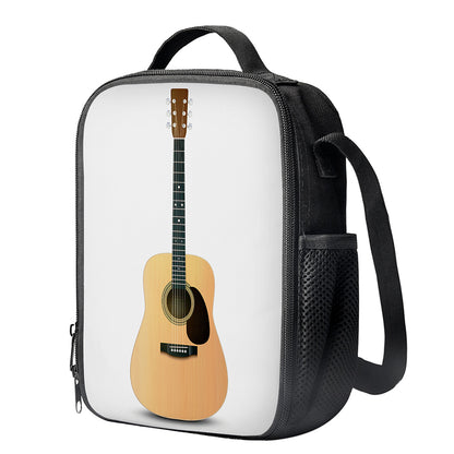 Acoustic Guitar Print Crossbody Lunch Bag