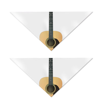 Acoustic Guitar Print Dog Bandana