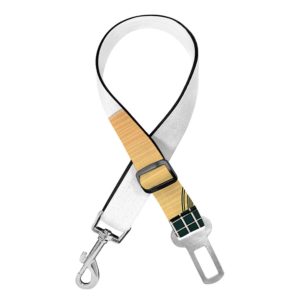 Acoustic Guitar Print Dog Seat Belt