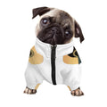 Acoustic Guitar Print Dog Zip Up Jacket