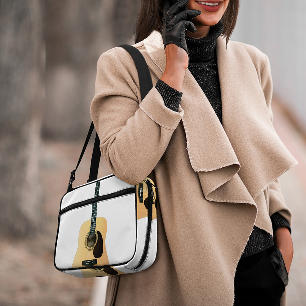 Acoustic Guitar Print Double Strap Bible Bag