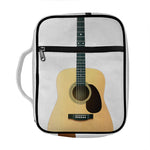 Acoustic Guitar Print Front Pocket Bible Bag