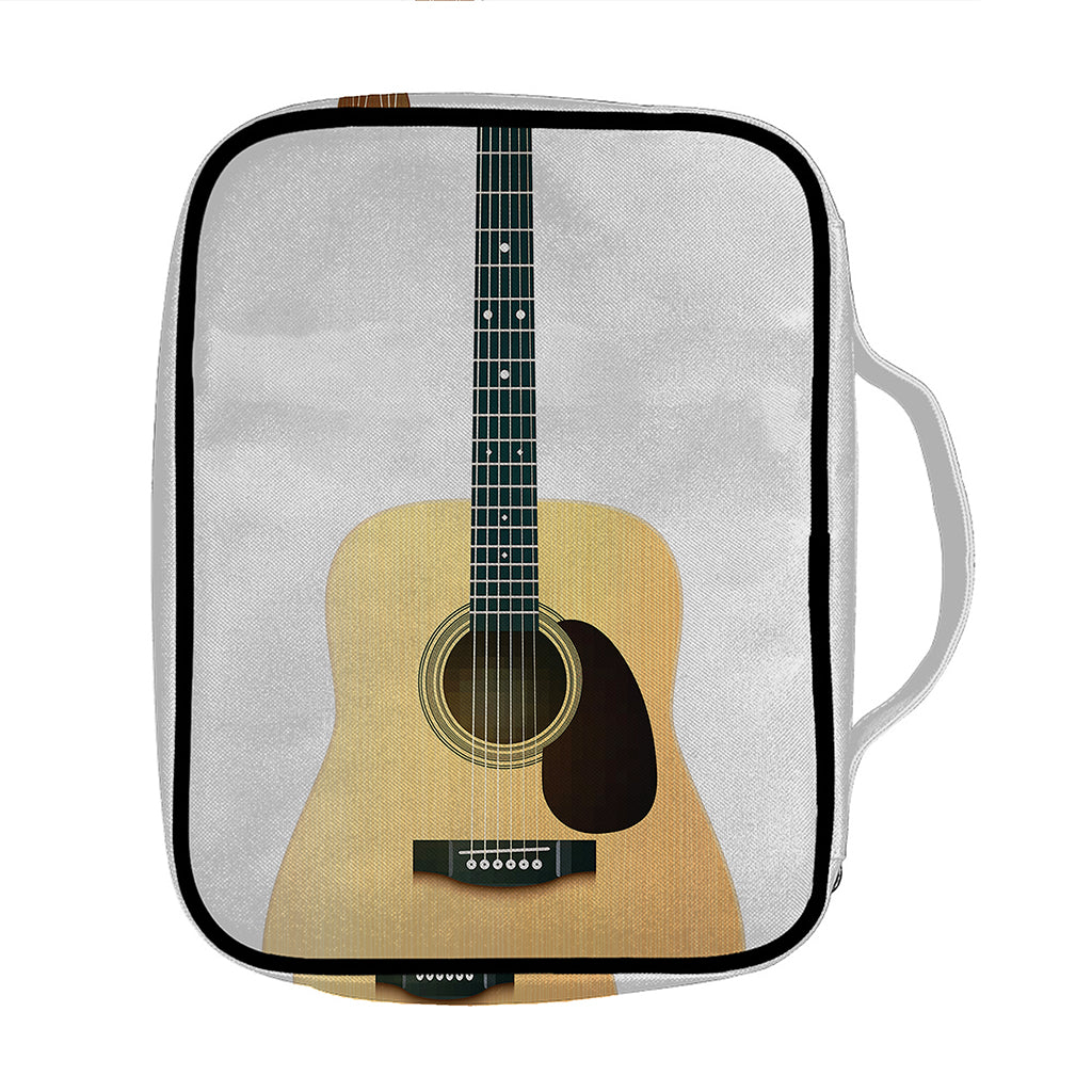 Acoustic Guitar Print Front Pocket Bible Bag