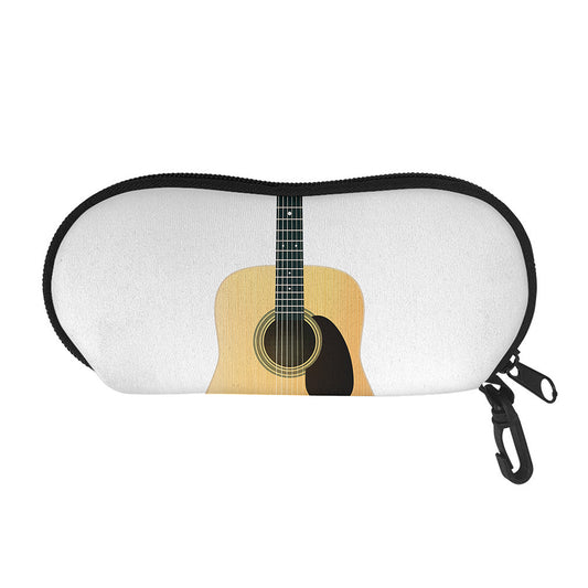 Acoustic Guitar Print Glasses Case