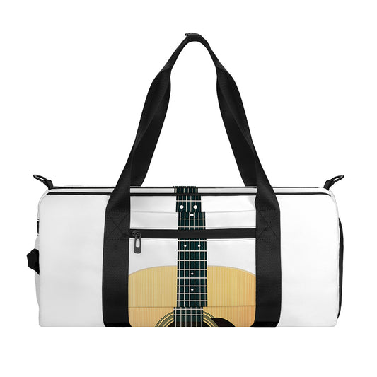 Acoustic Guitar Print Gym Bag