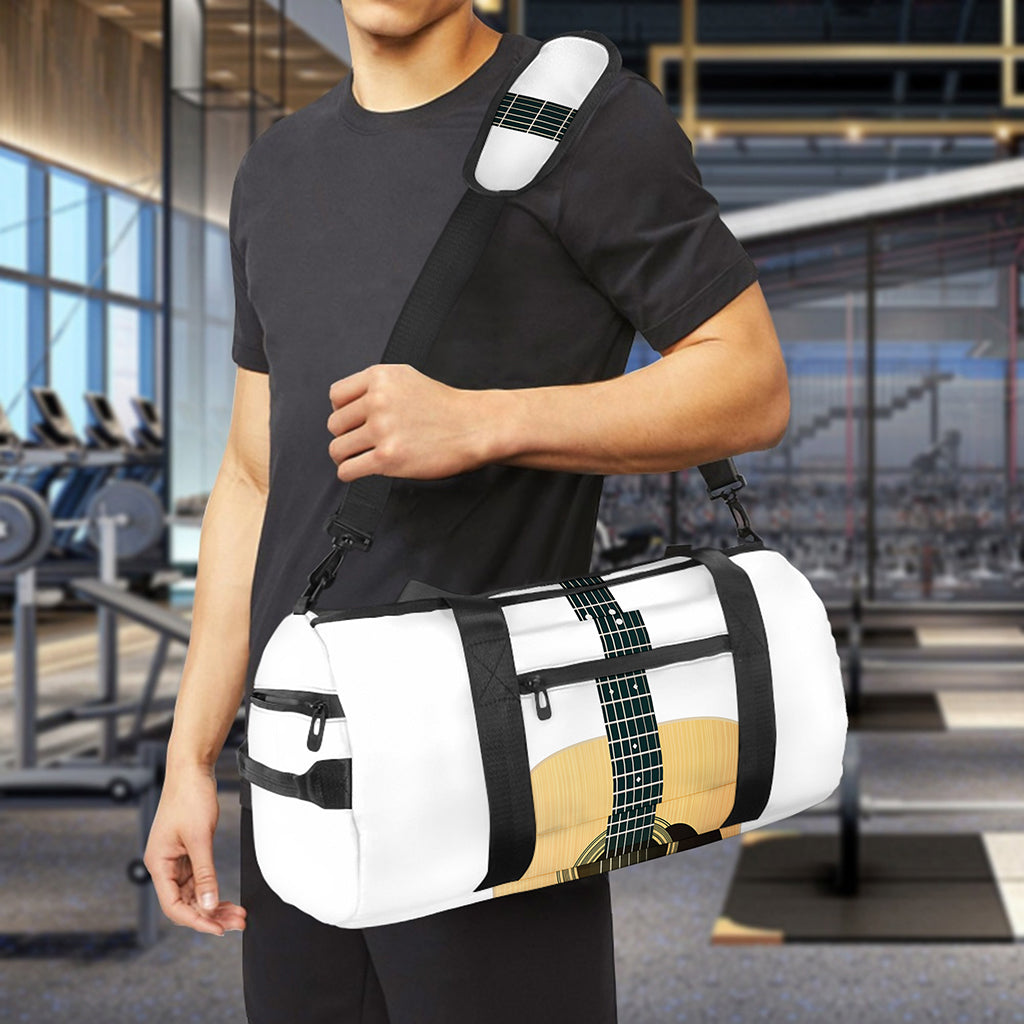 Acoustic Guitar Print Gym Bag