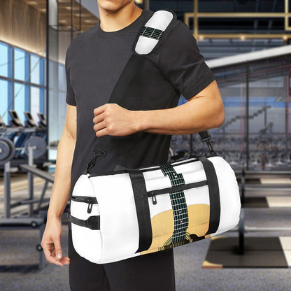 Acoustic Guitar Print Gym Bag