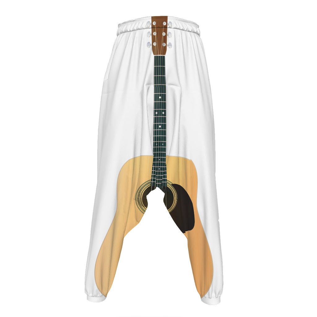 Acoustic Guitar Print Hammer Pants