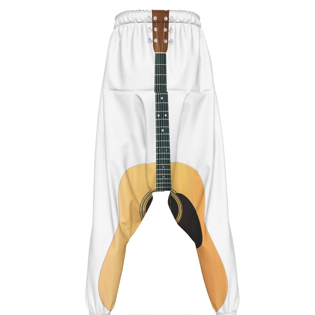 Acoustic Guitar Print Hammer Pants