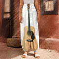 Acoustic Guitar Print Harem Pants