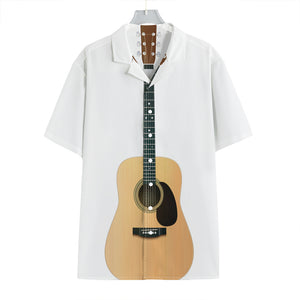 Acoustic Guitar Print Hawaiian Shirt