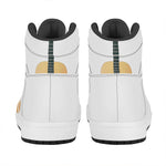 Acoustic Guitar Print High Top Leather Sneakers