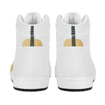 Acoustic Guitar Print High Top Leather Sneakers