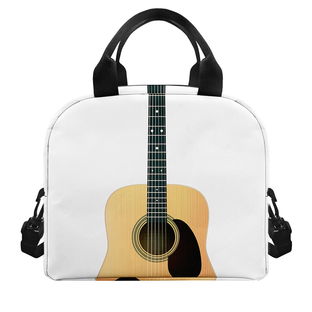 Acoustic Guitar Print Insulated Lunch Bag