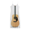 Acoustic Guitar Print Jersey Midi Cami Dress