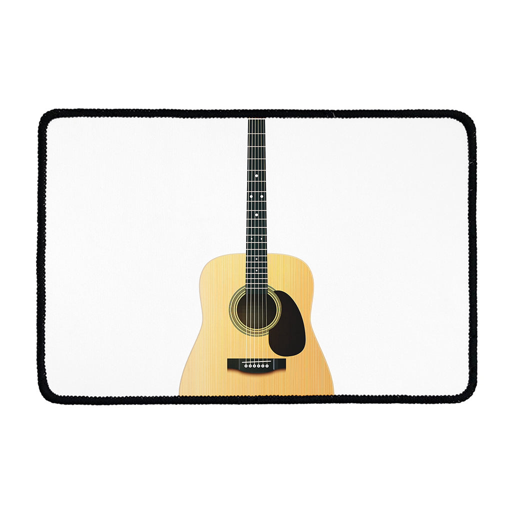 Acoustic Guitar Print Kitchen Mat