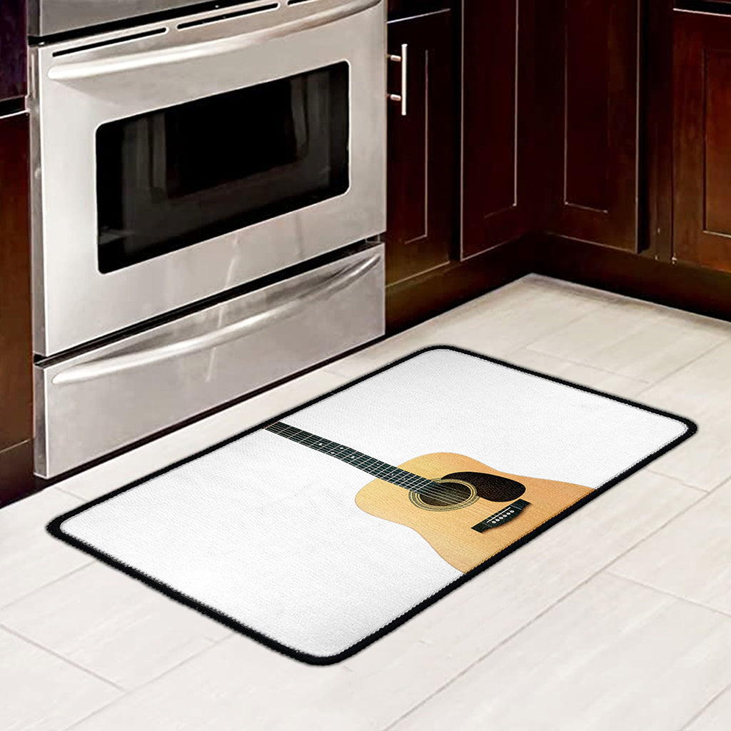 Acoustic Guitar Print Kitchen Mat