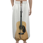 Acoustic Guitar Print Lantern Pants