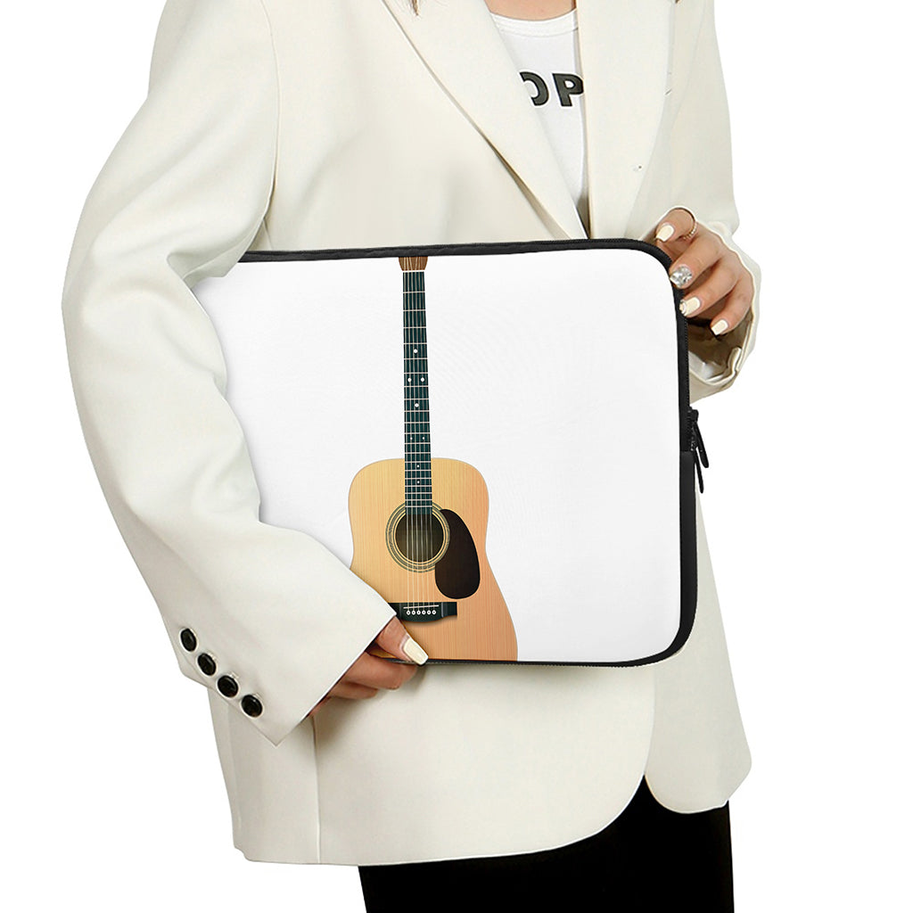 Acoustic Guitar Print Laptop Sleeve