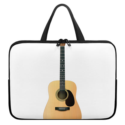Acoustic Guitar Print Laptop Sleeve With Handle