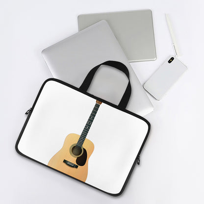 Acoustic Guitar Print Laptop Sleeve With Handle