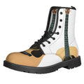 Acoustic Guitar Print Lace-Up Boots