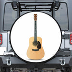 Acoustic Guitar Print Leather Spare Tire Cover