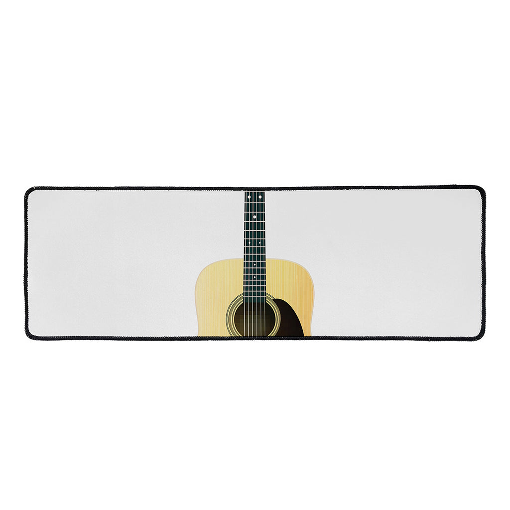 Acoustic Guitar Print Long Kitchen Mat