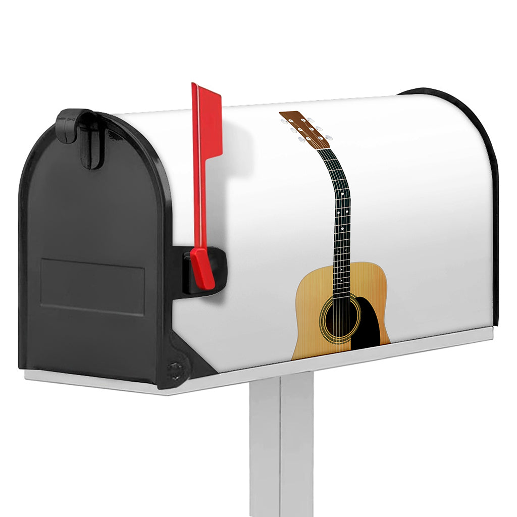 Acoustic Guitar Print Mailbox Cover