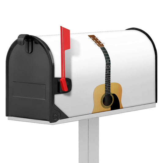Acoustic Guitar Print Mailbox Cover