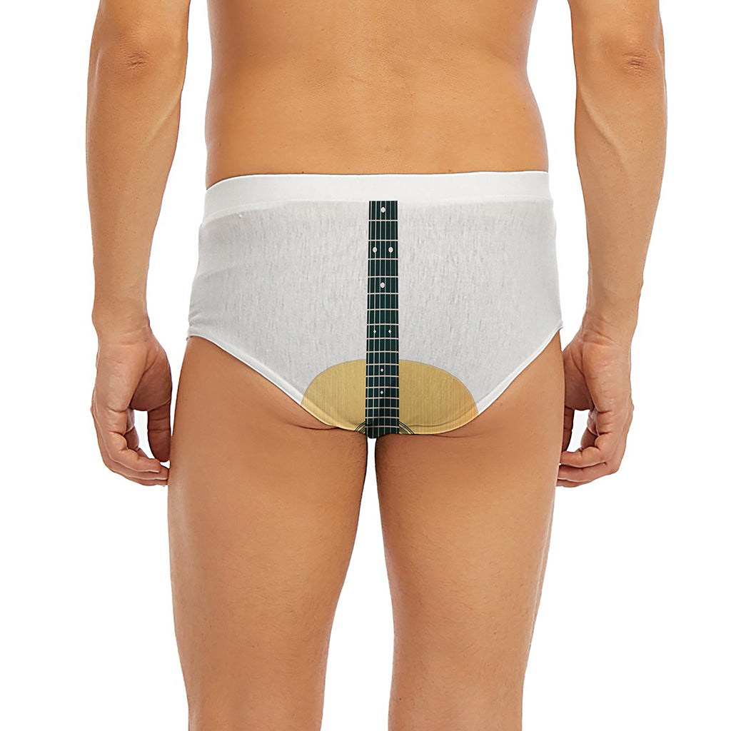 Acoustic Guitar Print Men's Briefs