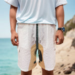 Acoustic Guitar Print Men's Cargo Shorts