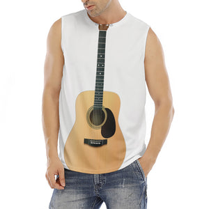 Acoustic Guitar Print Men's Fitness Tank Top