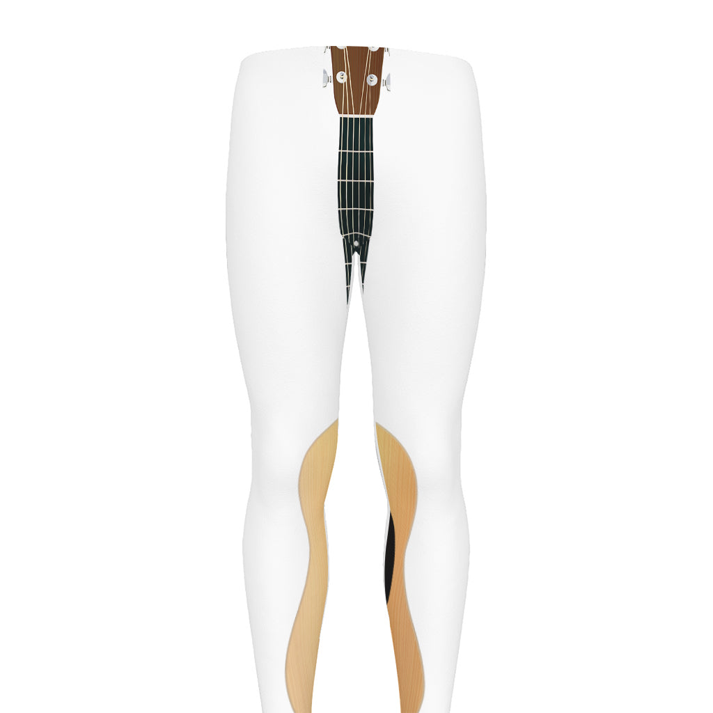 Acoustic Guitar Print Men's leggings