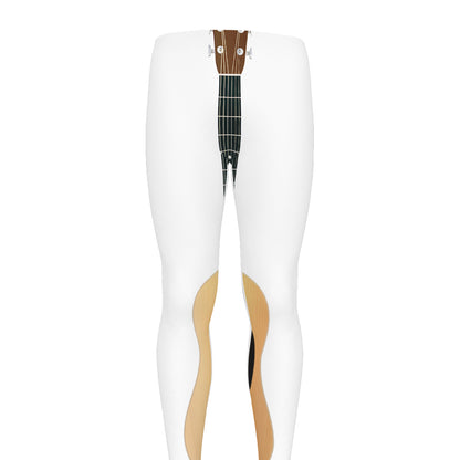 Acoustic Guitar Print Men's leggings