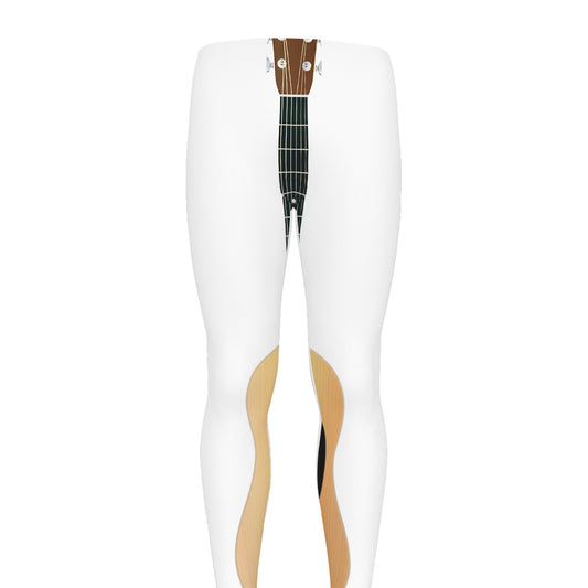 Acoustic Guitar Print Men's leggings