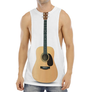 Acoustic Guitar Print Men's Muscle Tank Top