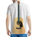 Acoustic Guitar Print Men's Polo Shirt