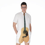 Acoustic Guitar Print Men's Rompers