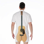 Acoustic Guitar Print Men's Rompers