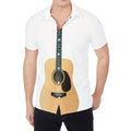 Acoustic Guitar Print Men's Shirt