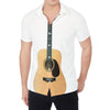 Acoustic Guitar Print Men's Shirt