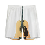 Acoustic Guitar Print Men's Sports Shorts