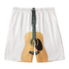 Acoustic Guitar Print Men's Swim Trunks