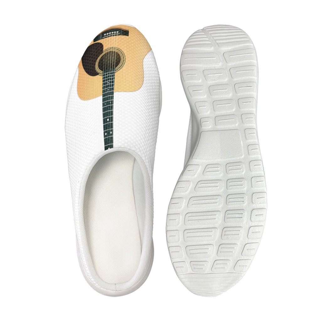 Acoustic Guitar Print Mesh Casual Shoes